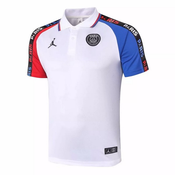 Polo Paris Saint Germain 2020 2021 Blanco Rojo Azul